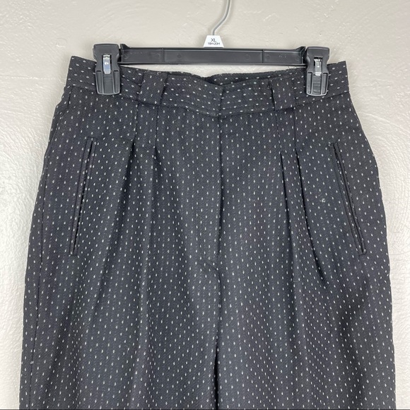 Vintage Christian Dior Tapered High Waist Dot Pattern Black Trouser 14 - Picture 2 of 12